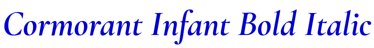 Cormorant Infant Bold Italic fuente